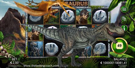 Spinosaurus Casino Game by Booming Games .